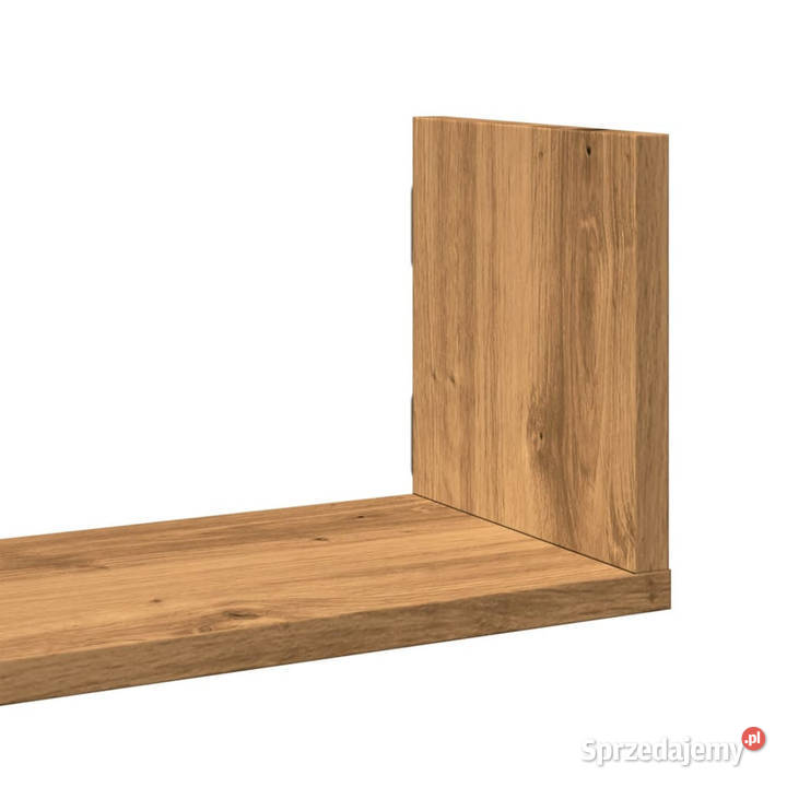 Półki ścienne 3 dąb artisian 80x18x18 WM853298 Warszawa sprzedam