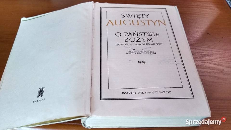 O państwie Bożym przeciw poganom ksiąg XXII 2 Gdańsk