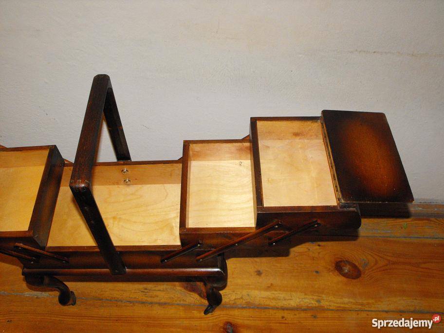 3poziomowy drewniany niciak na kółkach Skierniewice