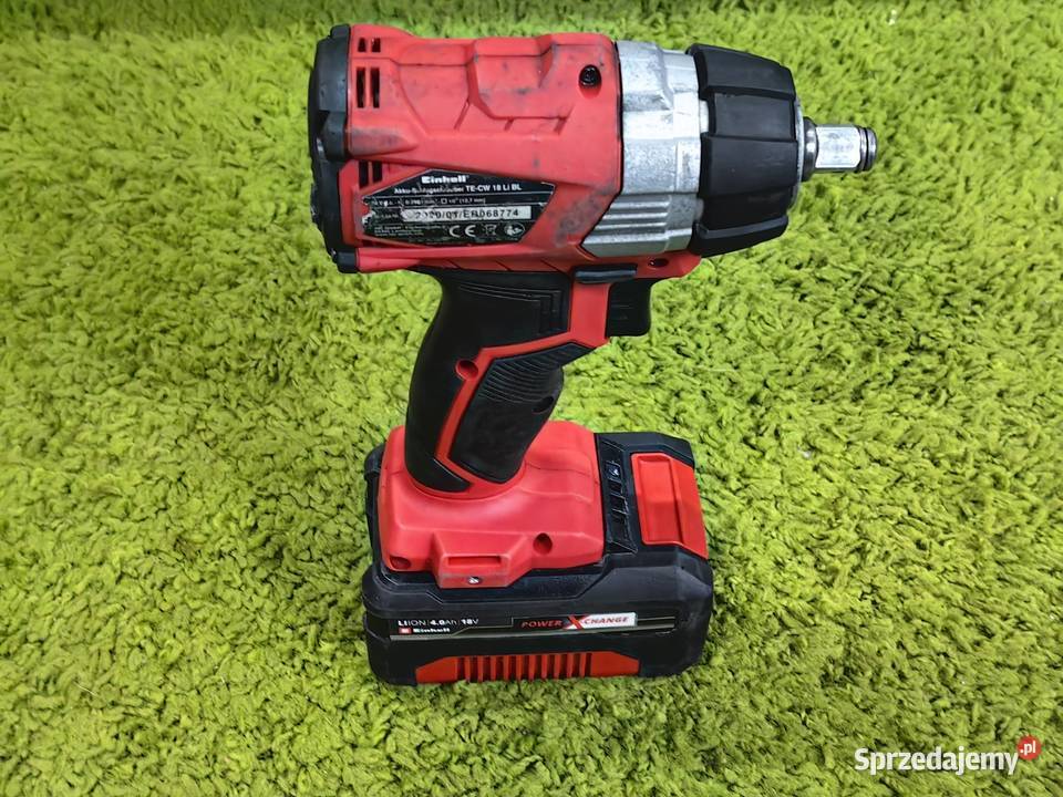 Klucz udarowy einhell TECW 18 215 nowy zestaw