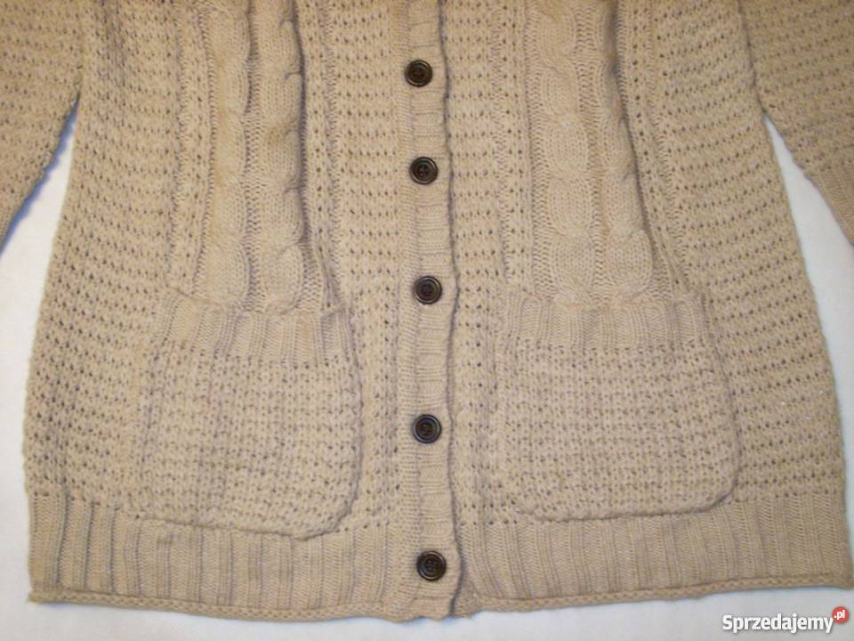 Wspaniały sweter ciepły kieszenie luźny 44 46 Nowy Sącz sprzedam