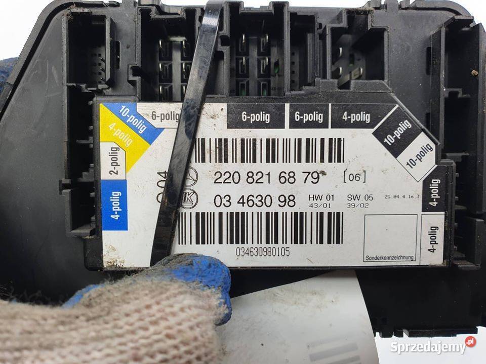 MODUŁ MERCEDES BENZ SKLASA W220 2208216879 Pozostałe Lipno