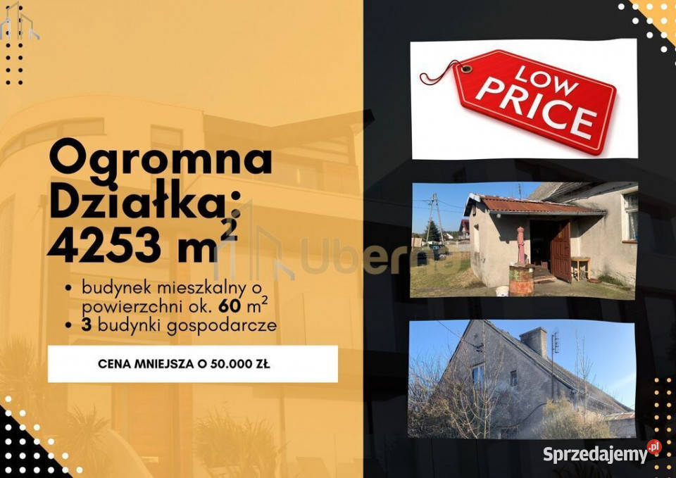 Dom do remontu z dużą działką mieszkalny Komarowo sprzedam