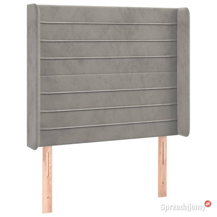 Zagłówek do łóżka z LED jasnoszary 83x16x118128 Warszawa