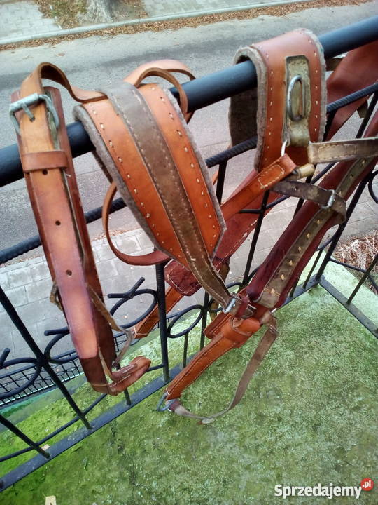 Uprząż konia skórzana PRL Goniądz