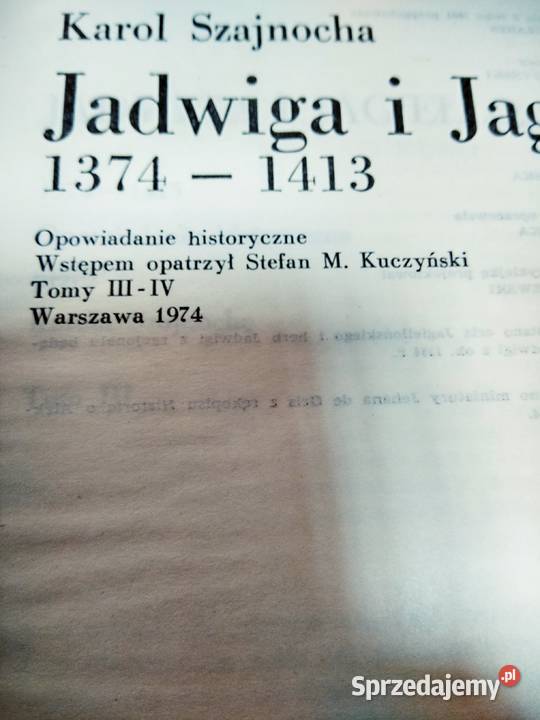 Jadwiga i Jagiełło historyczne antykwariat Warszawa