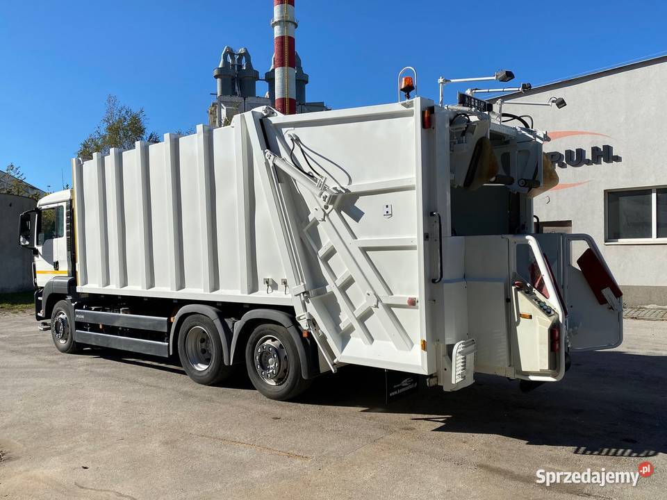 MAN TGS 26320 śmieciarka trzyosiowa HALLER 24m3 Śmieciarki sprzedam