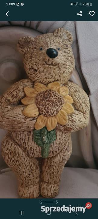 Figurka miś ze słonecznikiem Przasnysz