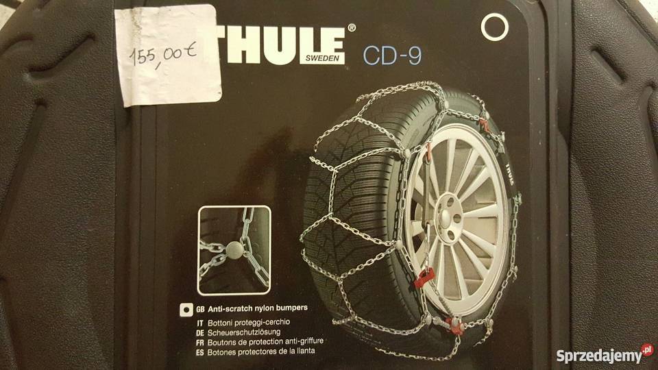 Łańcuchy śniegowe na koła THULE CD9 używane Warszawa