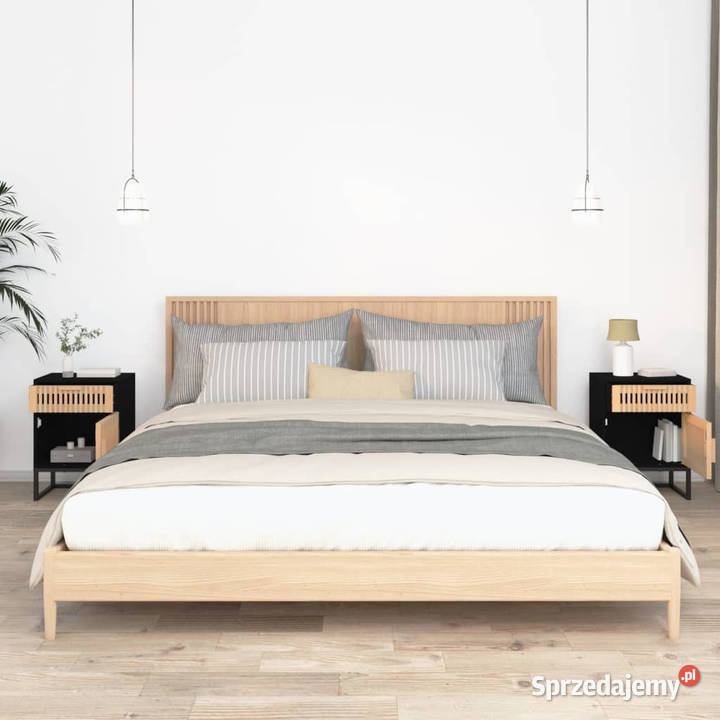 Szafki nocne 2 czarne 40x30x555 WM352094 Warszawa sprzedam