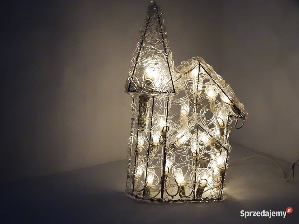 Figura świetlna Kościół dekoracja świąteczna LED Biłgoraj