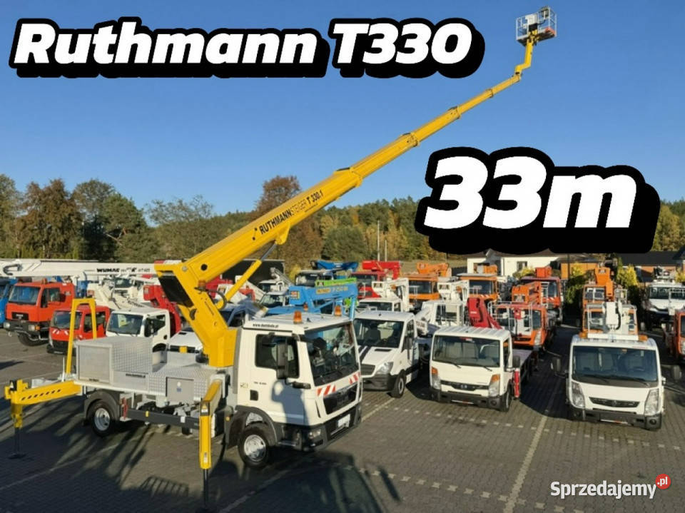 MAN TGL 7150 Zwyżka Ruthmann T330 33Metry w bok świętokrzyskie sprzedam