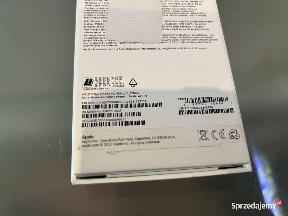 IPHONE 14 midnight 128GB Łódź