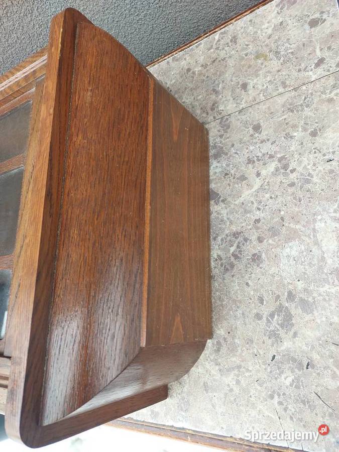 Stara szafka witryna witrynka z obudowy zegara Tczew