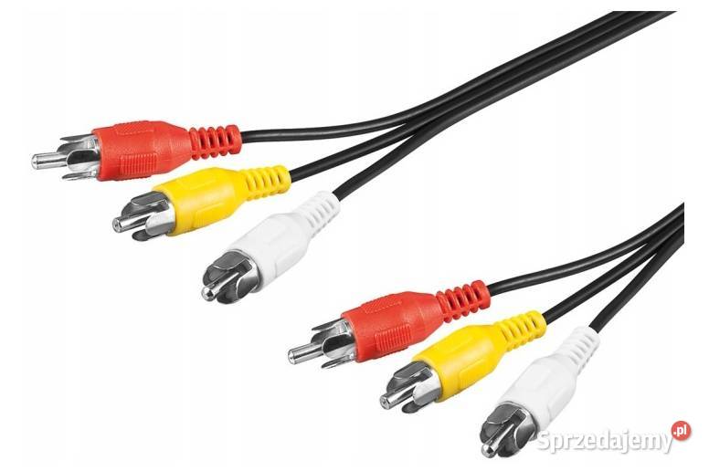 kabel 3x RCA audio video Kabel łączący Composite Szczecin