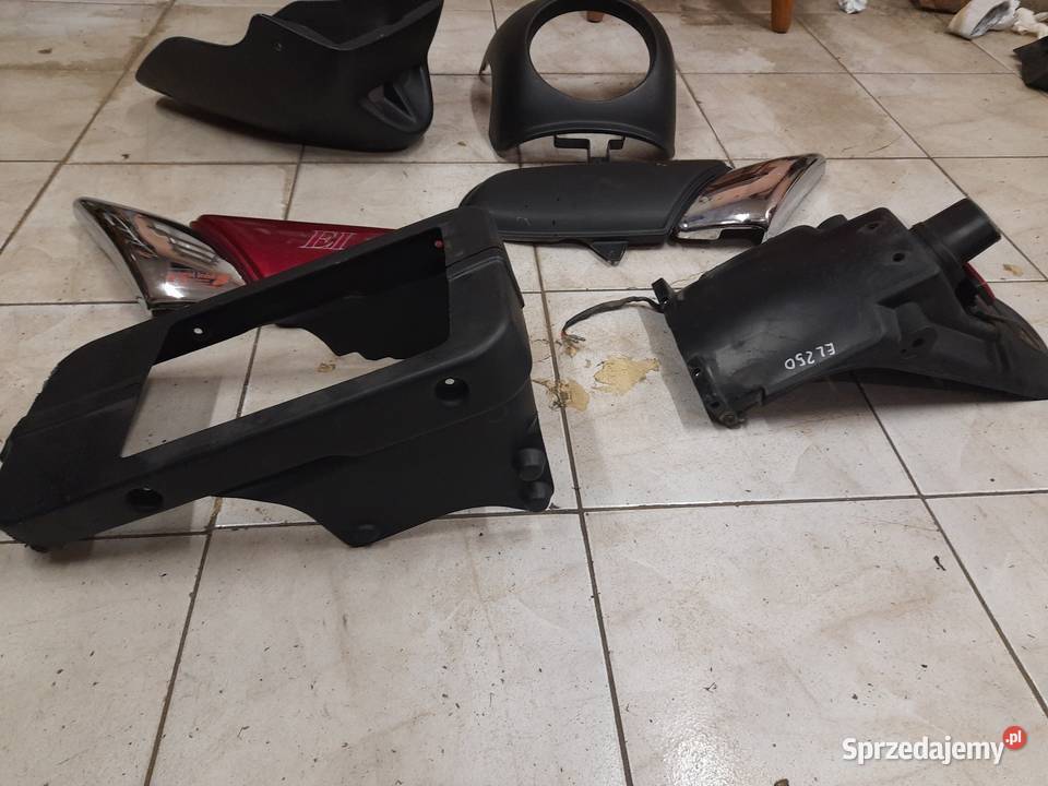 Kawasaki el 250 owiewki plastiki boczki pług