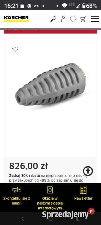 Nowa Turbo dysza do myjek ciśnieniowych Karcher Jaworzno