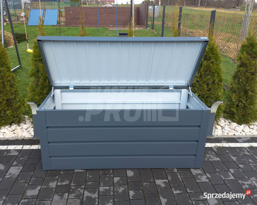 Skrzynia ogrodowa metalowa kufer 150x60x70 Pozostałe Łęczyca