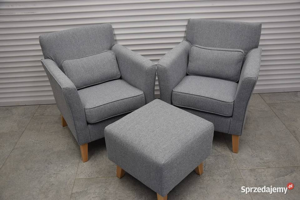 fotele i pufa komplet nowy warmińsko-mazurskie Olsztyn