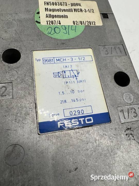 Festo MCH312 9981 Elektrozawór