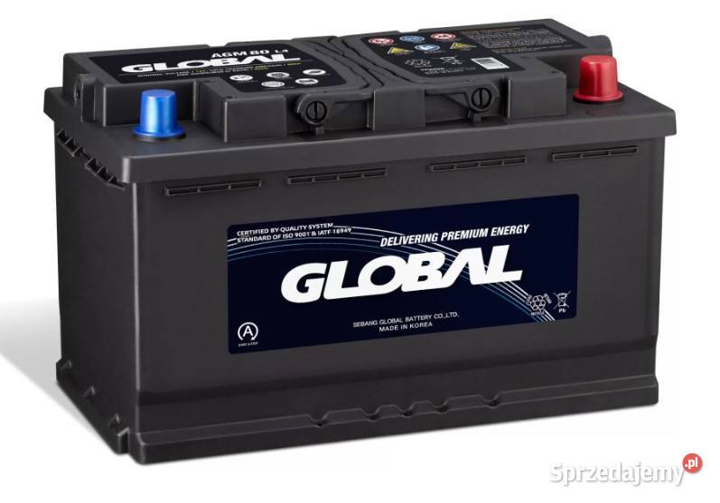 Akumulator Global AGM STARTSTOP 80Ah 800A Wałbrzych