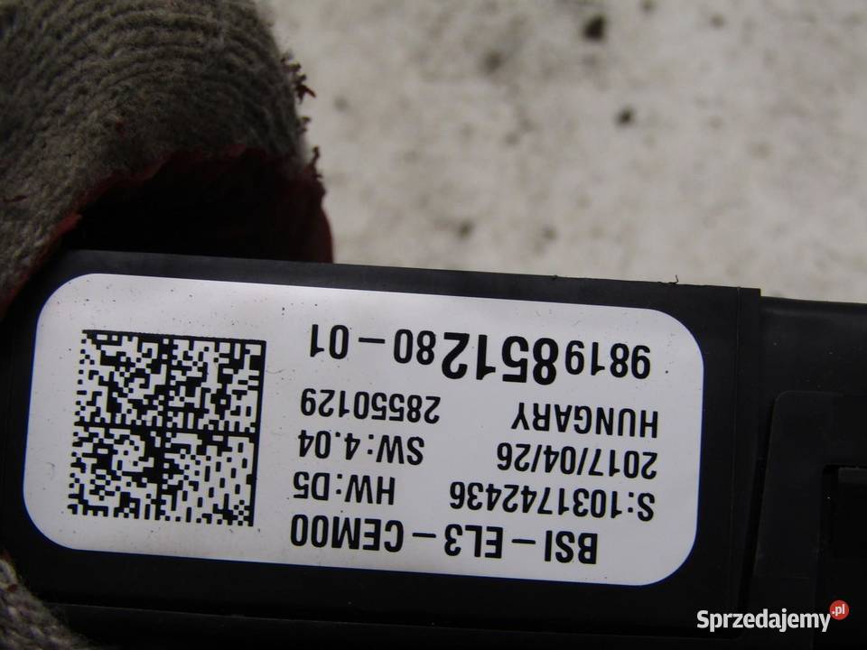 MODUŁ STEROWNIK BSI 12 VTI CITROEN C3 III osobowe