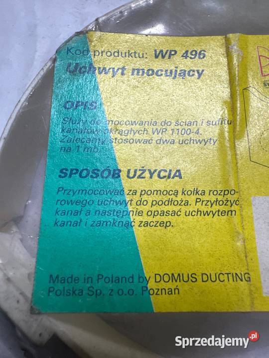 Uchwyt mocujący kanał w krągły WP 11004 Gliwice