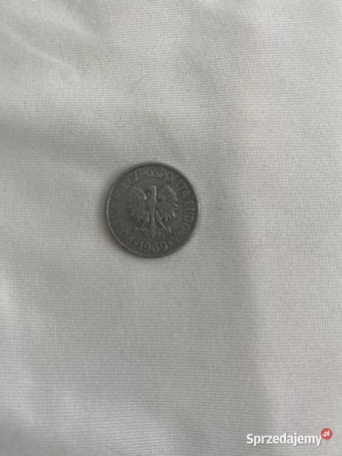 Moneta 20 groszy z 1969 roku Strzyżewice