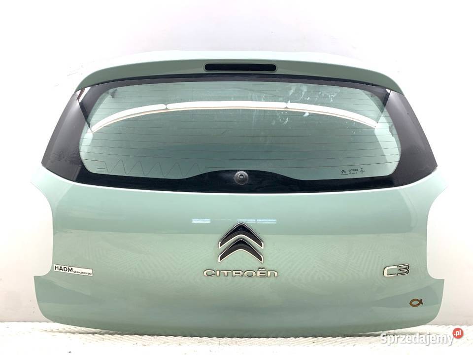 KLAPA TYŁ CITROEN C3 III Hatchback 1624 LAKIER osobowe