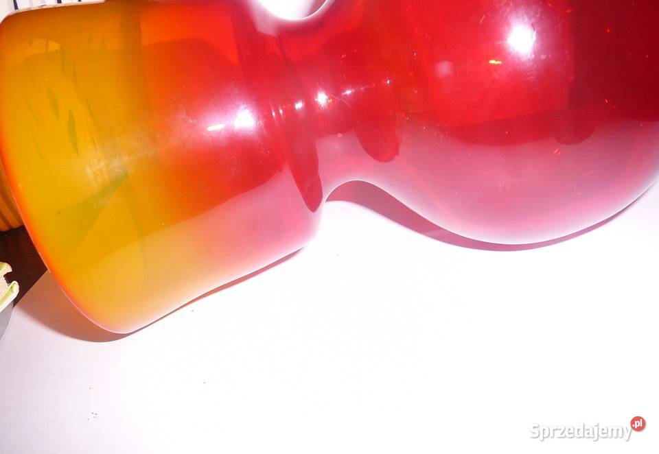 K Krawczyk wazon czerwony lata 70