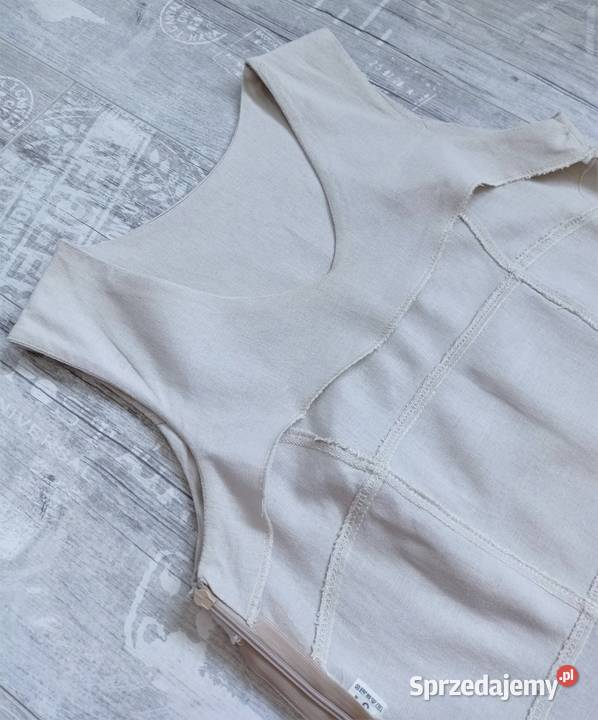 Długa letnia sukienka na każdą okazję len S Katowice