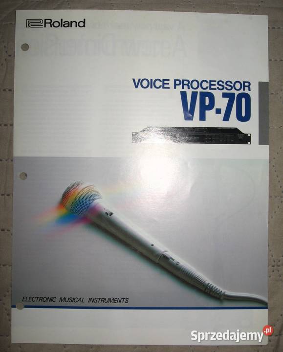 Roland Voice Processor VP70 brochure broszura Kępice