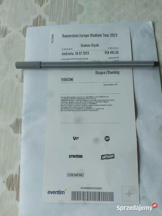 Bilet Rammstein Feuerzone 30072023 Bilety Nysa
