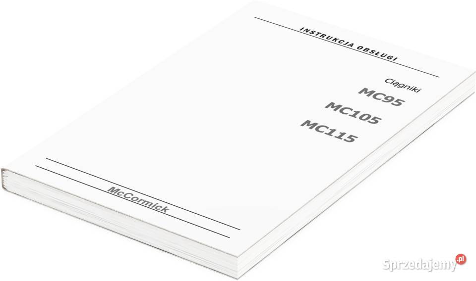 Instrukcja McCormick MC 95 105 115 obslugi Szamotuły sprzedam