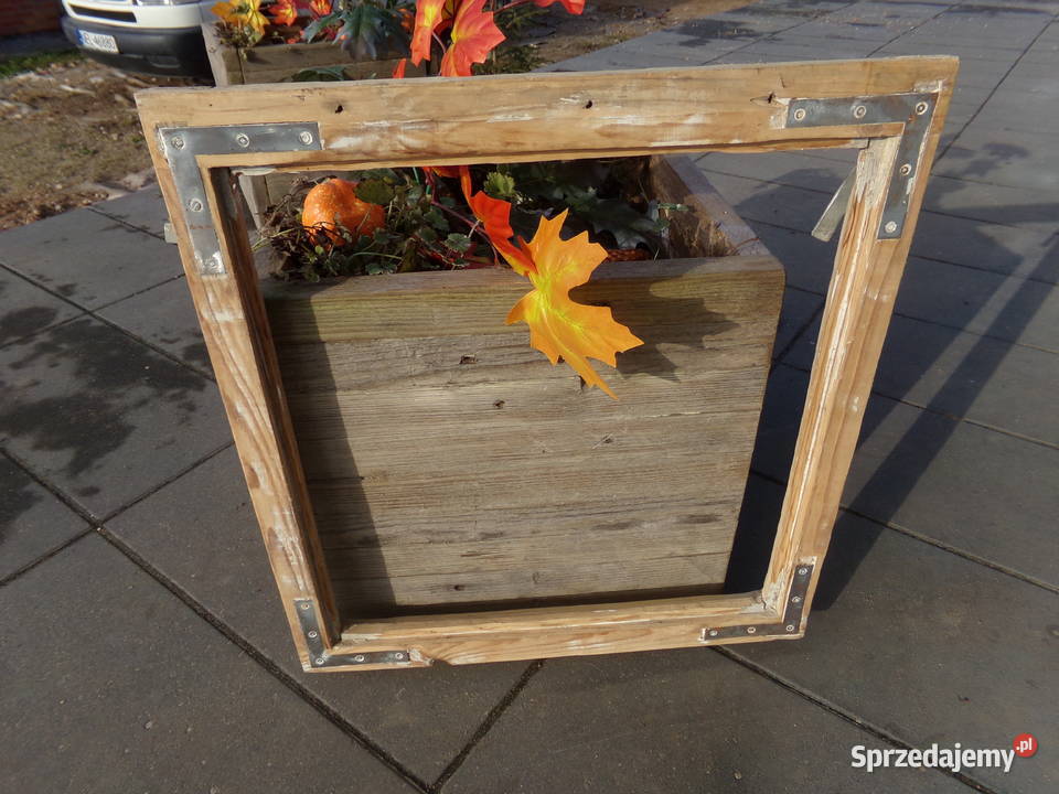 Rama okienna lustro aranżacja wnętrz retro 55x58 warmińsko-mazurskie Ełk