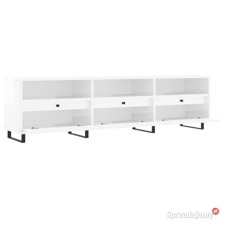 Szafka pod TV wysoki połysk biała 150x30x445 Warszawa sprzedam