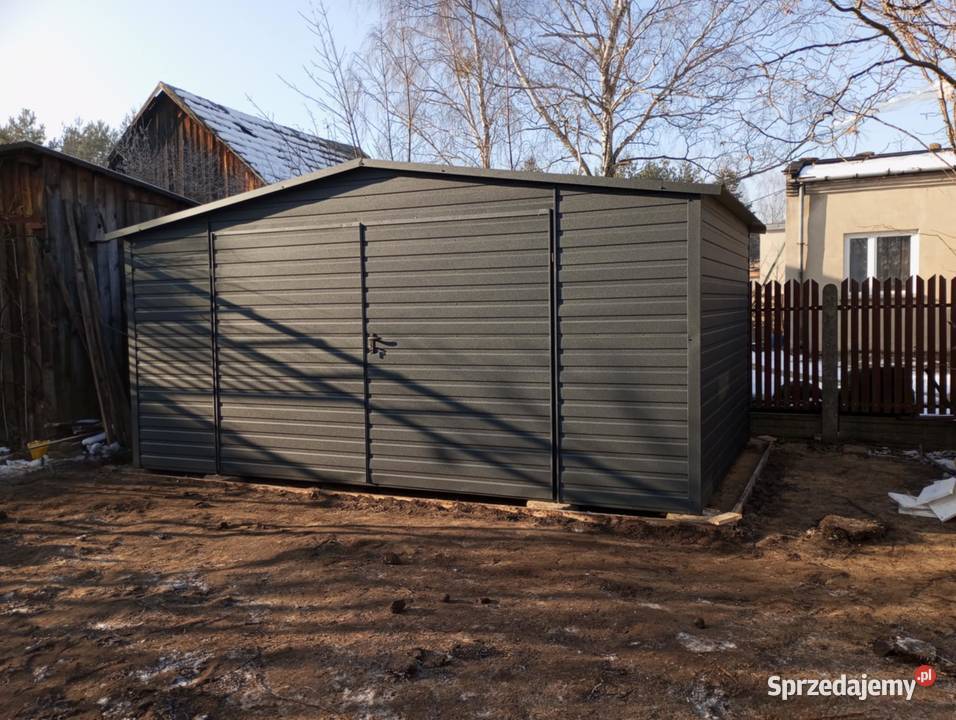 Garaż blaszany dwuspadowy 6x6procucent sprzedam