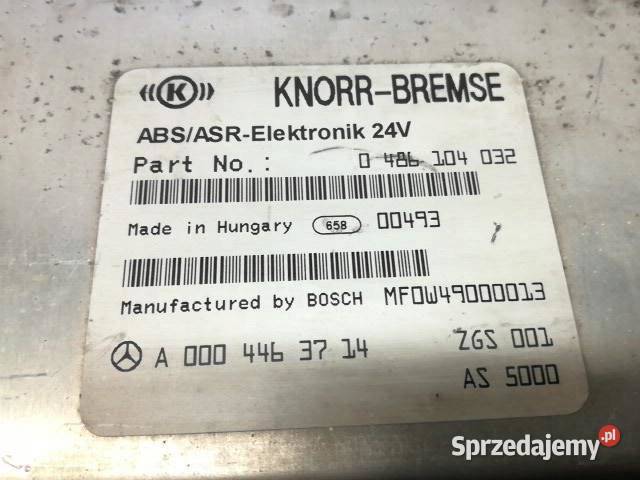 STEROWNIK SILNIKA 0004463714 MercedesBenz ECONIC osobowe Układ paliwowy