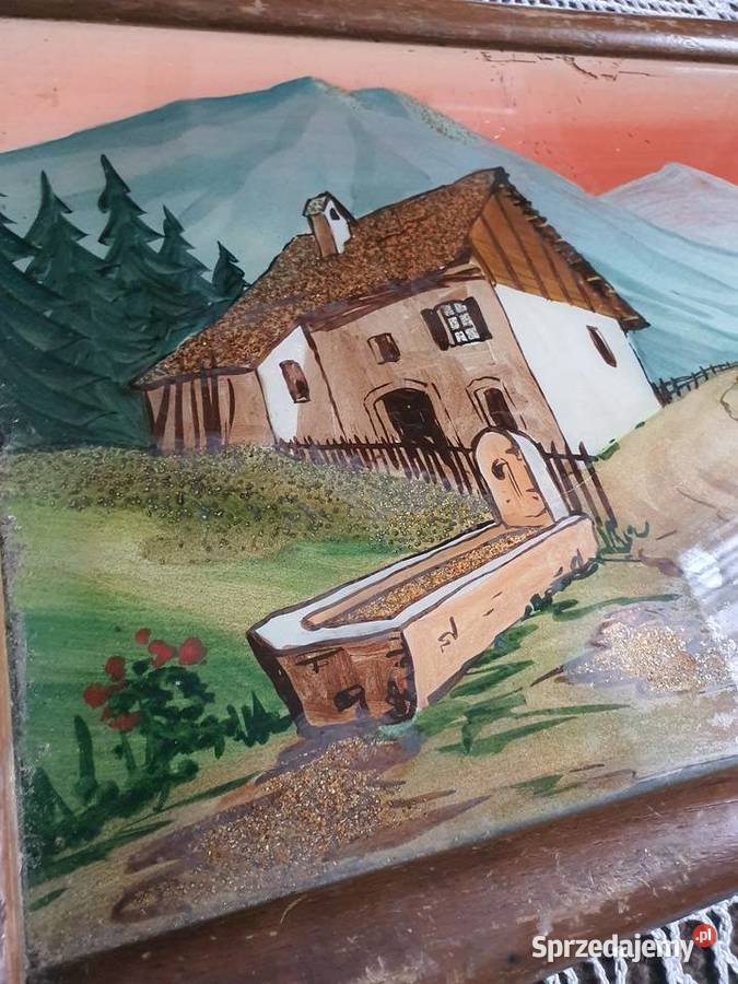 taca ręcznie wykonana malowana sygnowana śląskie Zabrze