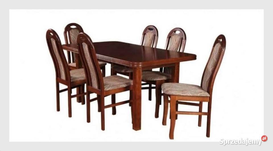 Stół Krzyś 5 + 6 krzeseł A 53