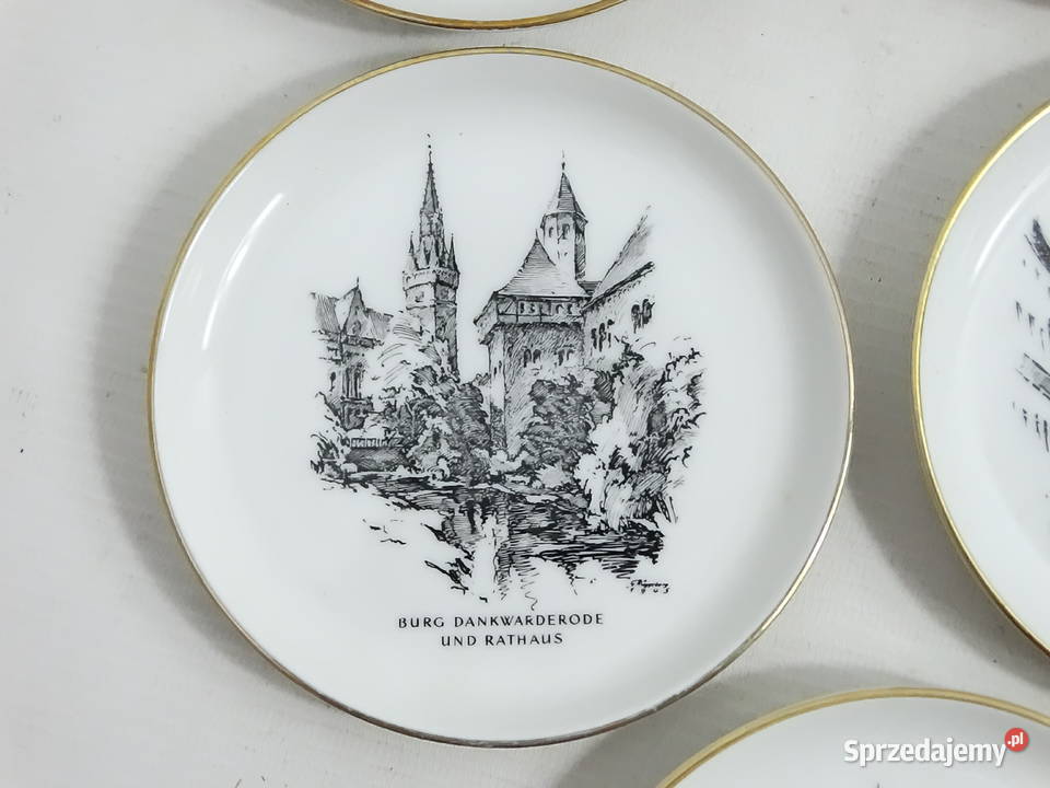 Unikat Markowe spodeczki Rosenthal Voigtlnder Biłgoraj