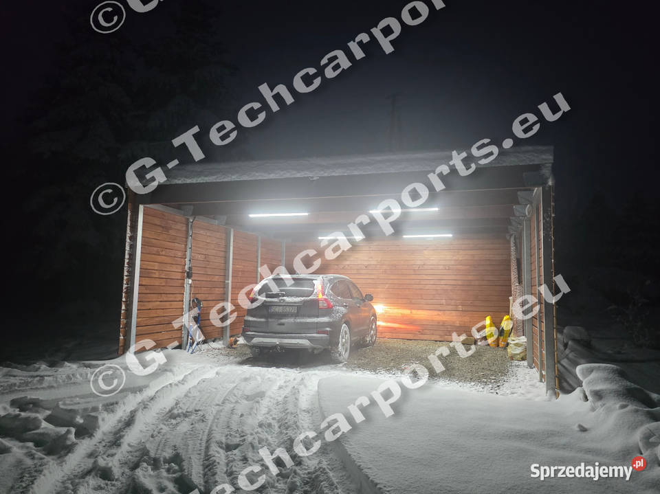 Wiata stalowa garażowa 6x6 carport 2 stanowiska małopolskie