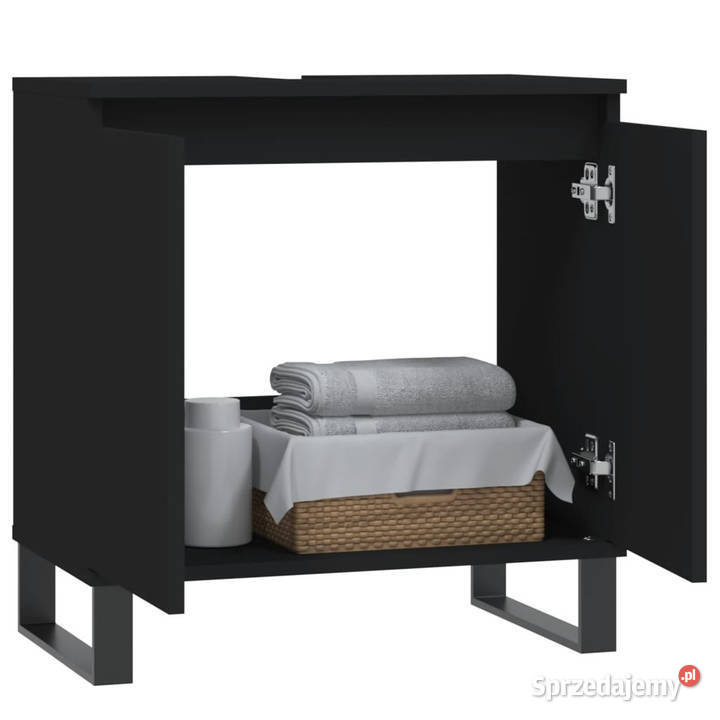 Szafka łazienkowa czarna 58x33x60 materiał Warszawa sprzedam