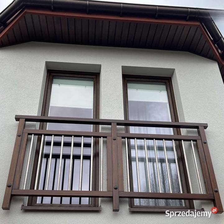 Balustrada Balkon Francuski z Rurkami w Pionie