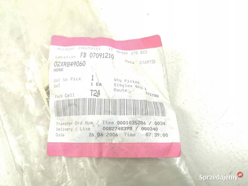 RURA INTERCOOLERA JAGUAR XJ 0309 XF 0915 27 BiT sprzedam