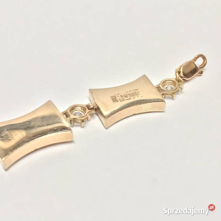 Złota BRANSOLETKA damska 14K zjawiskowy WZÓR 19 złote Warszawa