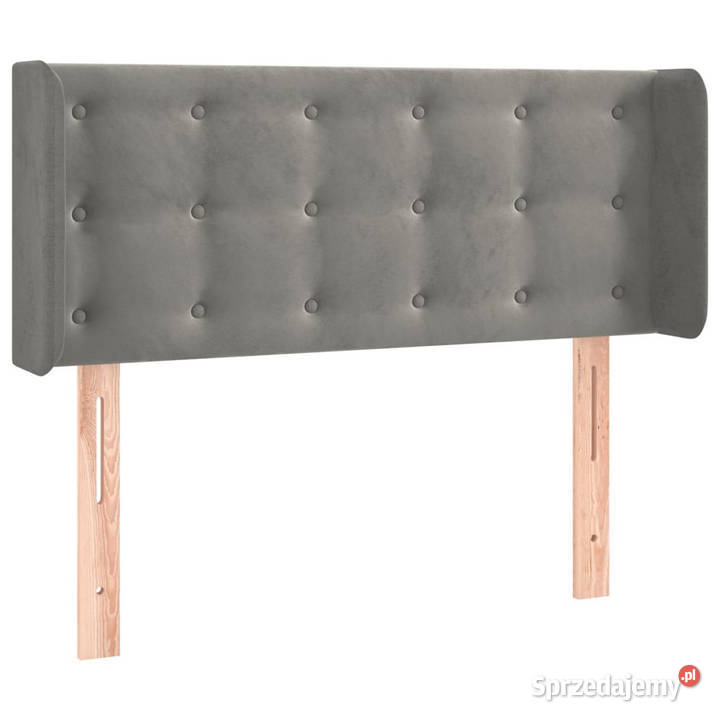 Zagłówek do łóżka z LED jasnoszary 93x16x7888 Warszawa