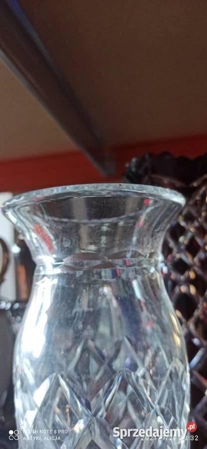 Wazon kryształowe szkło Szlifowanie w romby pomorskie Gdańsk