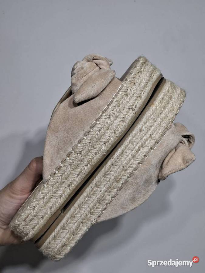 Jenny Fairy 385 damskie klapki koturny espadryle Kraków