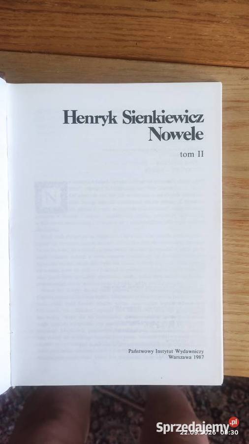 Henryk Sienkiewicz Pisma Wybrane komplet 17 tom Sopot